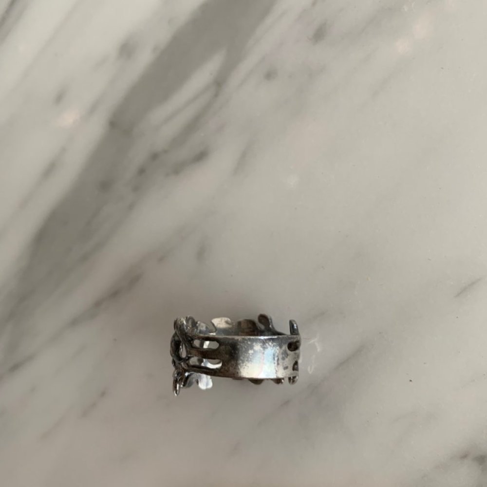 Vintage Silver Moonstone Ring - Picture 3 of 5